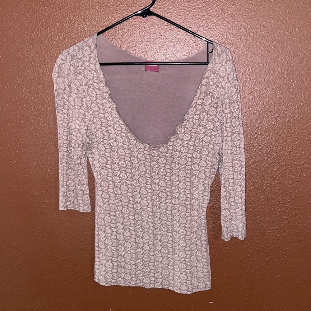 Va va voom long sleeve v neck blouse